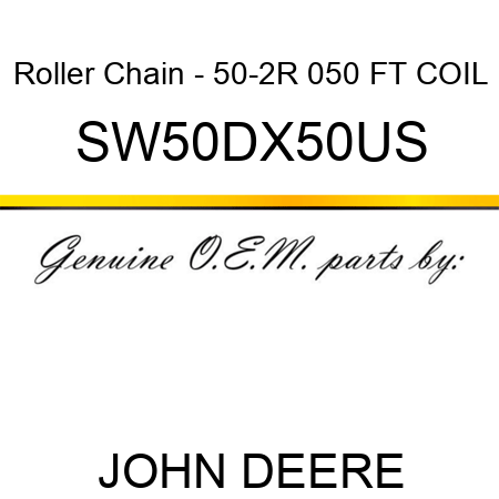 Roller Chain - 50-2R 050 FT COIL SW50DX50US