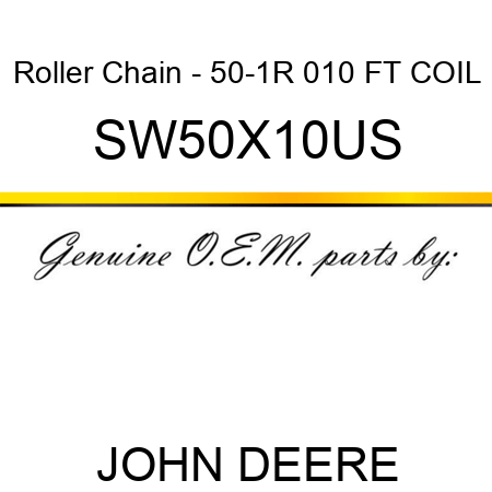 Roller Chain - 50-1R 010 FT COIL SW50X10US