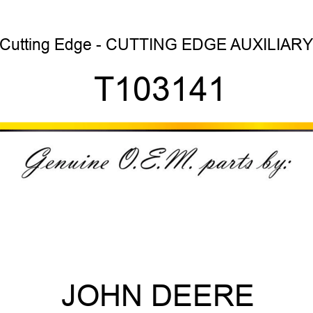 Cutting Edge - CUTTING EDGE, AUXILIARY T103141