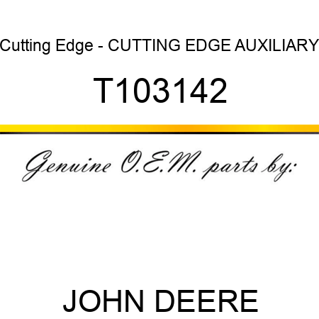 Cutting Edge - CUTTING EDGE, AUXILIARY T103142