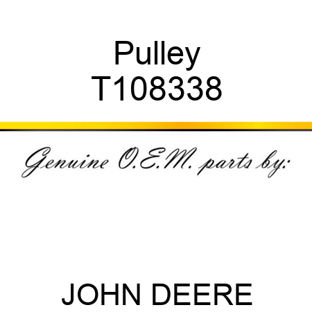 Pulley T108338