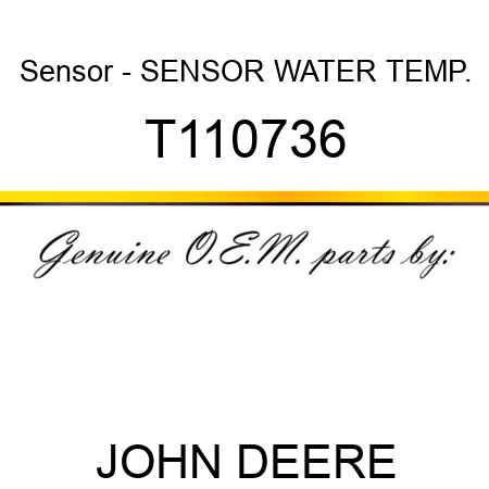 Sensor - SENSOR, WATER TEMP. T110736