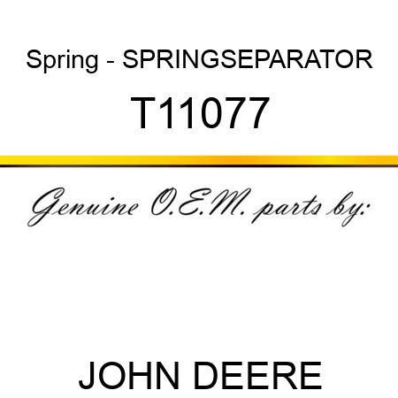 Spring - SPRING,SEPARATOR T11077