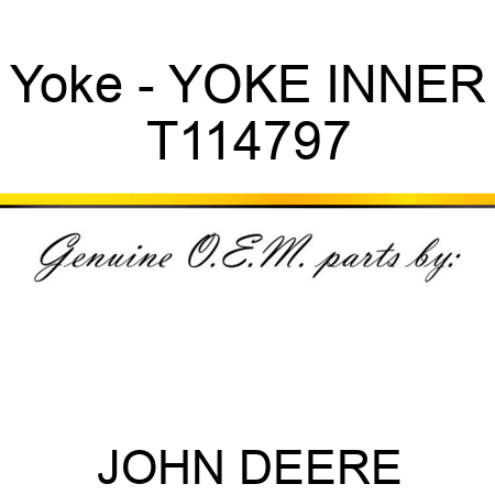 Yoke - YOKE, INNER T114797