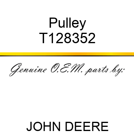 Pulley T128352