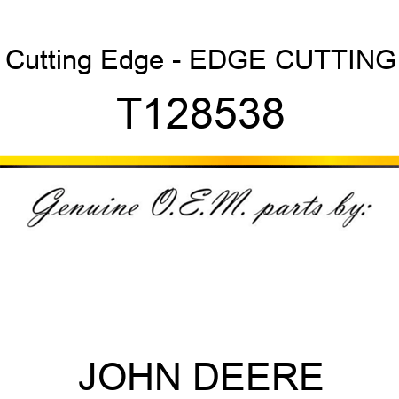 Cutting Edge - EDGE, CUTTING T128538