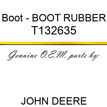 Boot - BOOT, RUBBER T132635