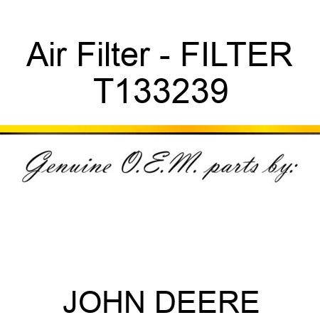 Air Filter - FILTER T133239