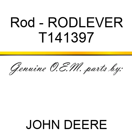 Rod - ROD,LEVER T141397