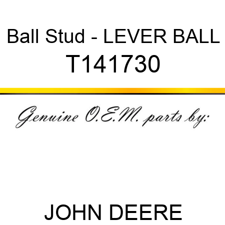 Ball Stud - LEVER, BALL T141730