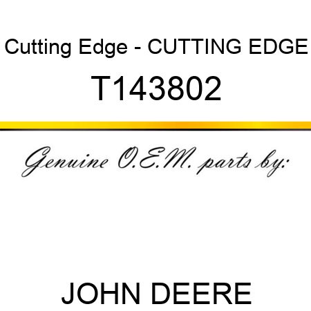 Cutting Edge - CUTTING EDGE T143802