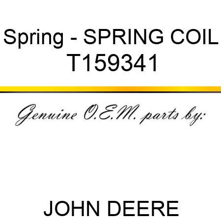 Spring - SPRING, COIL T159341