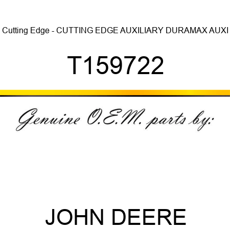 Cutting Edge - CUTTING EDGE AUXILIARY DURAMAX AUXI T159722