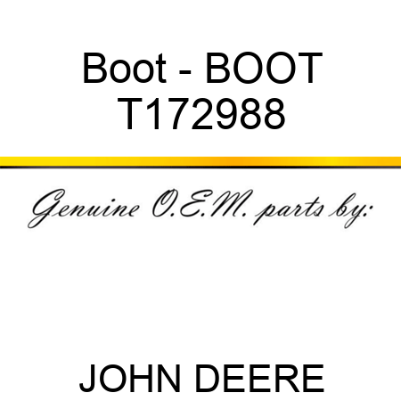 Boot - BOOT T172988