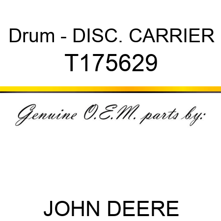 Drum - DISC. CARRIER T175629
