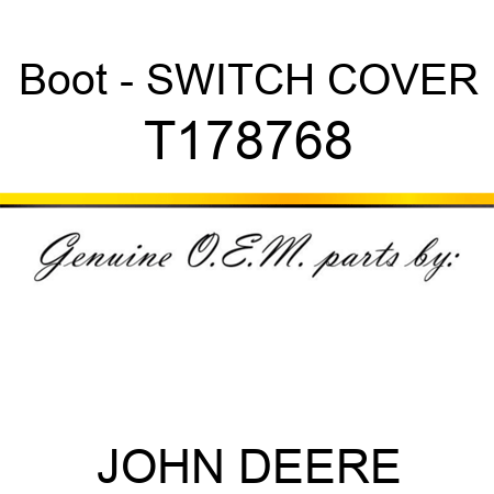 Boot - SWITCH COVER T178768