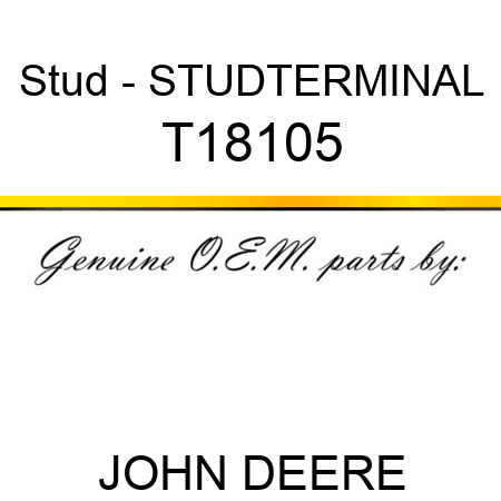 Stud - STUD,TERMINAL T18105