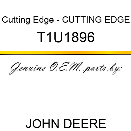 Cutting Edge - CUTTING EDGE T1U1896