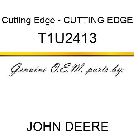 Cutting Edge - CUTTING EDGE T1U2413