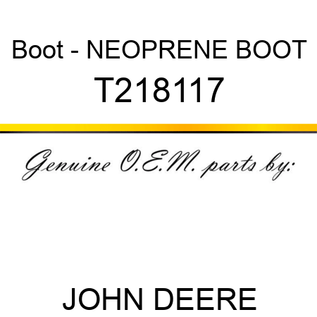 Boot - NEOPRENE BOOT T218117