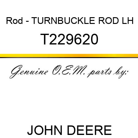 Rod - TURNBUCKLE ROD, LH T229620
