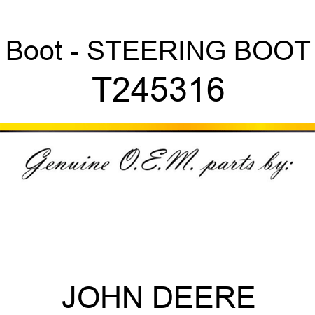 Boot - STEERING BOOT T245316