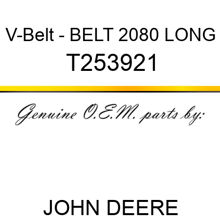 V-Belt - BELT, 2080 LONG, T253921