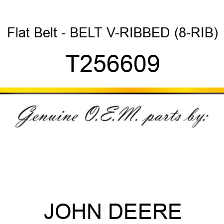 Flat Belt - BELT, V-RIBBED (8-RIB) T256609