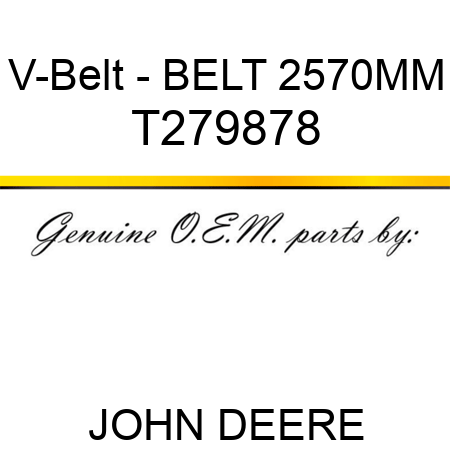 V-Belt - BELT 2570MM T279878