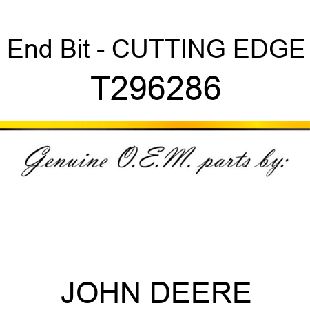 End Bit - CUTTING EDGE T296286