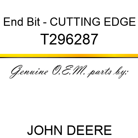 End Bit - CUTTING EDGE T296287
