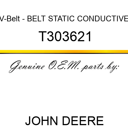 V-Belt - BELT, STATIC CONDUCTIVE T303621