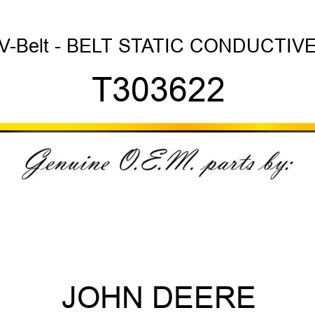 V-Belt - BELT, STATIC CONDUCTIVE T303622