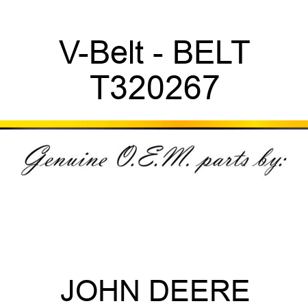 V-Belt - BELT T320267
