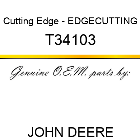 Cutting Edge - EDGE,CUTTING T34103