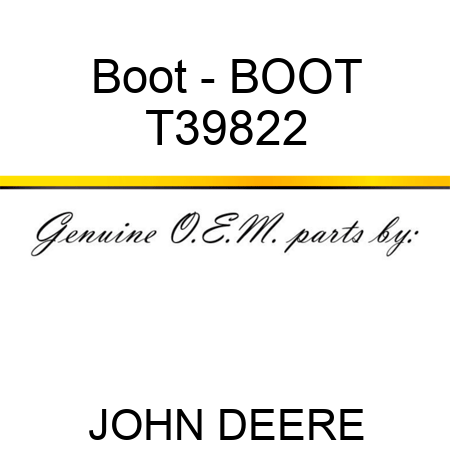 Boot - BOOT T39822