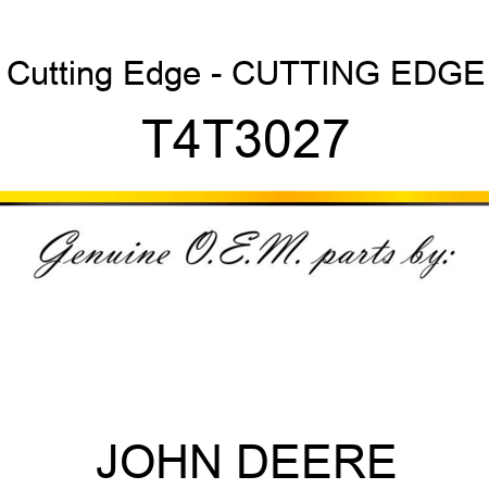 Cutting Edge - CUTTING EDGE T4T3027