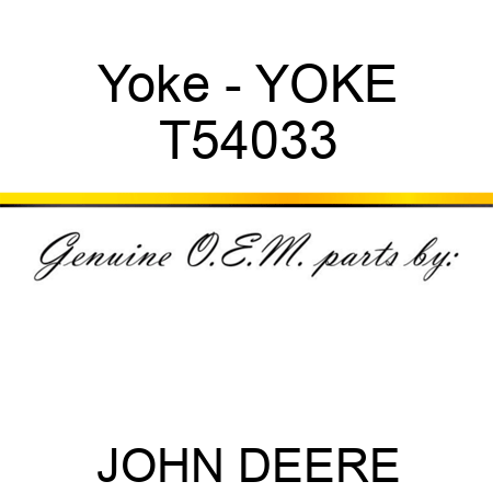 Yoke - YOKE T54033