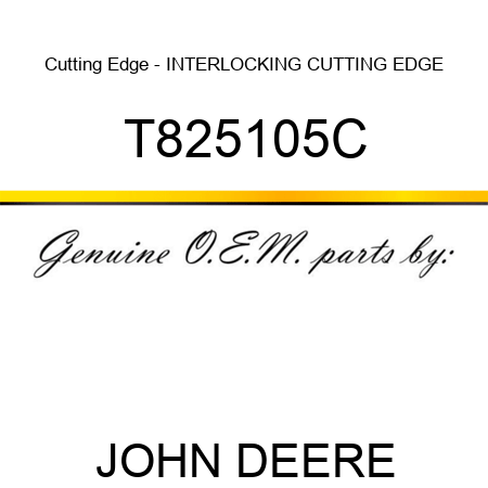 Cutting Edge - INTERLOCKING CUTTING EDGE T825105C