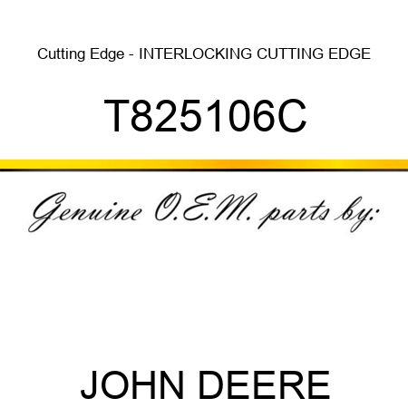 Cutting Edge - INTERLOCKING CUTTING EDGE T825106C