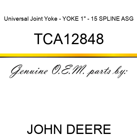 Universal Joint Yoke - YOKE, 1