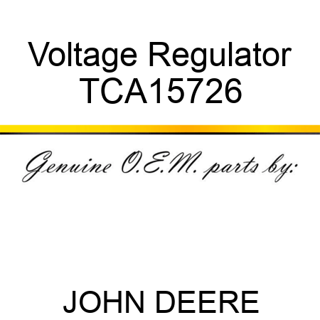 Voltage Regulator TCA15726