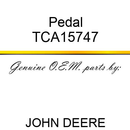 Pedal TCA15747