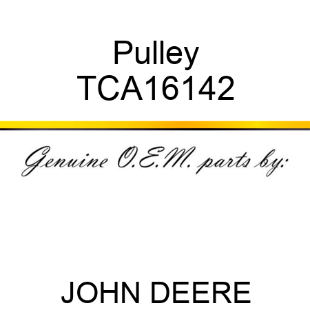 Pulley TCA16142