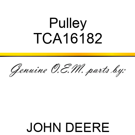 Pulley TCA16182