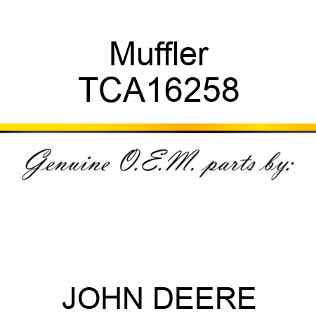 Muffler TCA16258