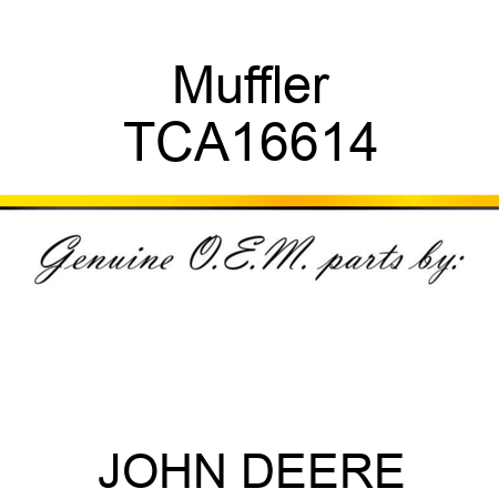 Muffler TCA16614