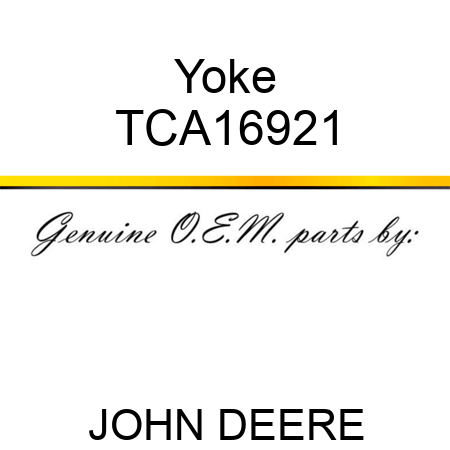 Yoke TCA16921