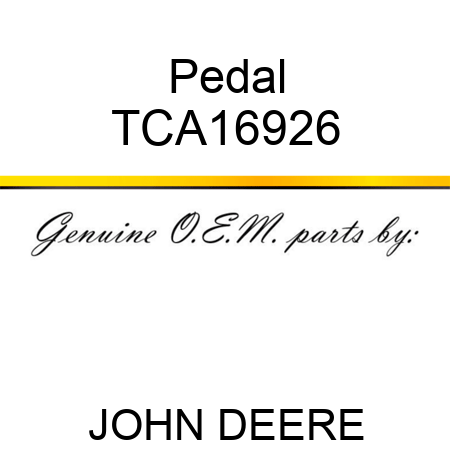 Pedal TCA16926