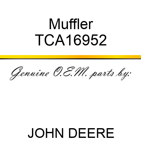 Muffler TCA16952